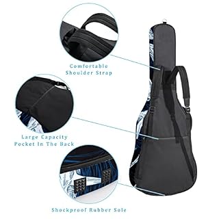 Flèches dessinées à la main, fond blanc, étui de protection rembourré pour guitare classique acoustique, Multicolore 02… - Les Beatles, Paul McCartney, John Lennon, RIngo Starr, George Harrison Flèches dessinées à la main, fond blanc, étui de protection rembourré pour guitare classique acoustique, Multicolore 02… – Image 3