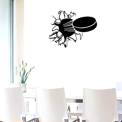 Vinilo decorativo hockey negro 40x52 cm BIBITIME miniatura 6
