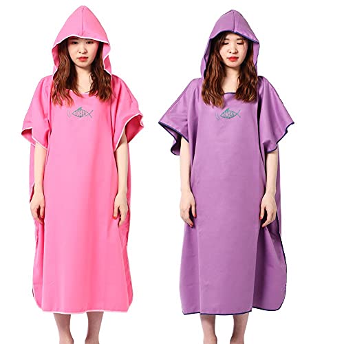 Poncho surf microfibre absorbant pour se changer facilement - 3
