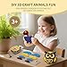 HENUIE Art Craft Activity Toys for Kids, DIY Foam Felt Kits, Make Your Own Animals Puzzles Decoration Pendant, Birthday Gifts for Boys & Girls Ages 4, 5, 6, 7,8 Year Old （owl, Lion, Dinosaur