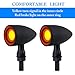 Motorcycle Turn Signals Led Tail Lights 2 Pack, Retro 40 Leds Amber Red Brake Light Rear Indicator Blinkers Universal Fits Harley Davidson Honda Kawasaki Suzuki Triumph Yamaha (Matte Black)