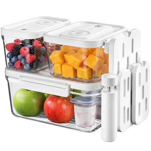 Food Storage Containers with Lids Airtight Set, BPA Free, Vacuum Container