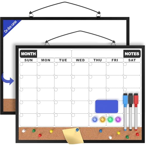 Catálogo para Comprar On-line Tabla en blanco comprados en linea. 48 Pizarrón Blanco40 * 30cm,Doble cara Pizarron Magnetico Pizarra de Borrado en Seco,Tabla de corcho,Pizarrón Blanca Mensual Calendario de Borrado en Seco,para Lista de...