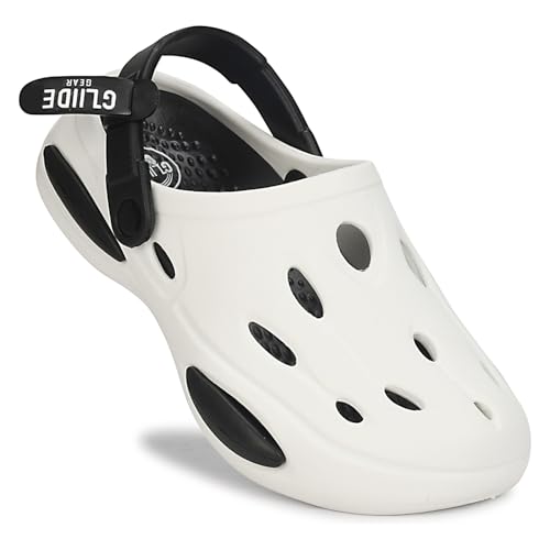 Image of Kraasa Glide Gear Men's Eva Casual Clogs for Everyday use | Sandals with Adjustable Back Strap | Lightweight, Comfortable | Stylish and Waterproof Mules