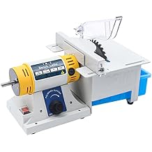 Jewelry Gem Polishing Machine,110V Desktop Multifunctional Gem Jewelry Rock Polishing Buffer Machine DIY Jewelry Lapidary Equipment for Rock,Lapidary,Jewelry Cutting Carving 0-10000r/min