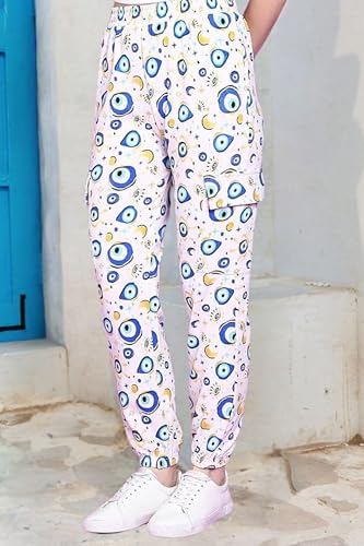 Image of POPWINGS Casual Printed Joggers for Women || Stylish Western Women Joggers for Summer || Pull-On Women Joggers Pants || Women Joggers for Summer