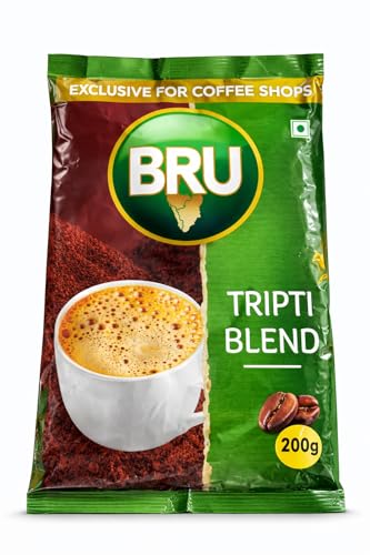 Image of BRU Tripti Blend Coffee | Super Strong Instant Coffee Powder | Best For Daily Use Offices Restaurants | 200g Pack