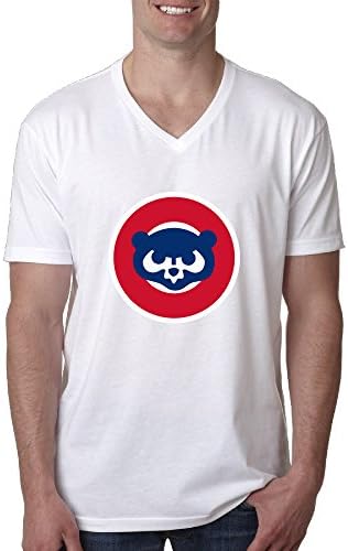 Nicky Men's Cubs Short Sleeve V-Neck Shirt Color WhiteSize XXL
