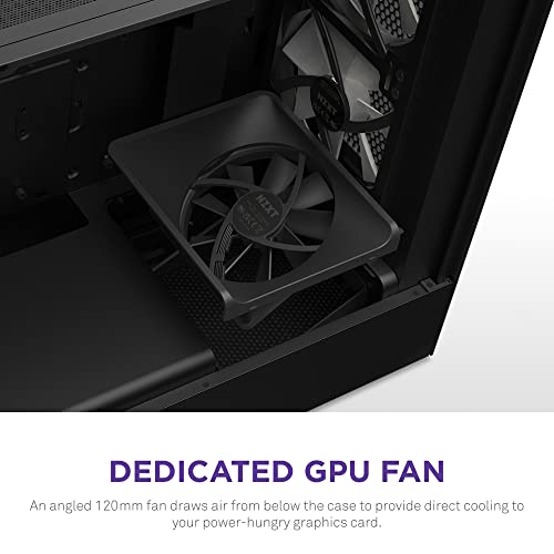 Image of NZXT H5 Flow RGB Compact ATX Mid-Tower Computer Case /Gaming Cabinet - Black | Support Mini-ITX, Micro-ATX, ATX | Pre-Installed 2 x 140mm Front Fans, 1 x 120mm Rear and Bottom Fans - CC-H51FB-R1