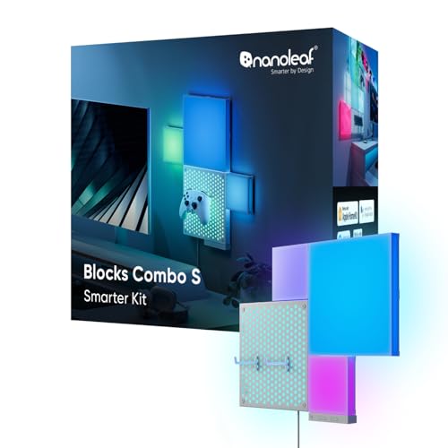 Image of Nanoleaf Blocks Smart LED Wall Light Panels, Combo S 4PK