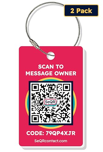 Smart Luggage Tags with Privacy QR Code for Travel Tracking