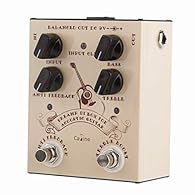 Preamplifier for acoustic guitar with pickup True Bypass Anti-feedback foot switch Uses 9V power supply (not included)