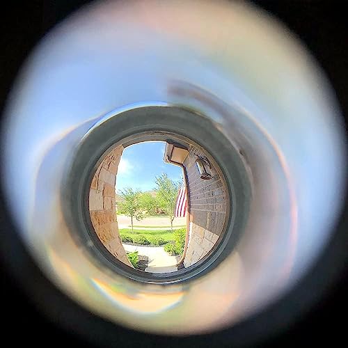 Earl Diamond - Peep Holes for Door, Solid Brass 200-Degree Door Viewer Peephole with Heavy Duty Rotating Privacy Cover for 1-3/8" to 2-1/6" Doors for Home Office Hotel, Antique Bronze
