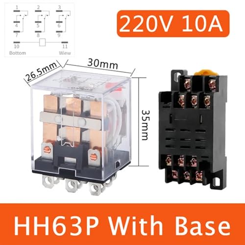Relais intermédiaire HH63P pour moderniser la commande de machines en AC220V - 2