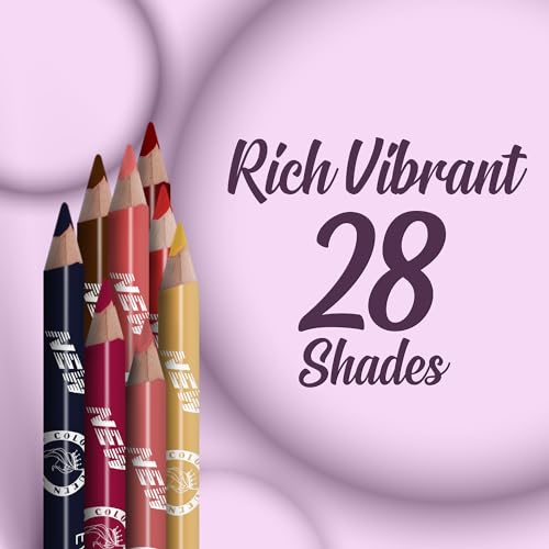 Image of Colors Queen Eye & Lip Liner Pencil with Sharpener | Long Lasting & Smudge Proof Lip Liner | Matte Finish, Rich Color Payoff Sharpenable Pencil (Baby Pink)