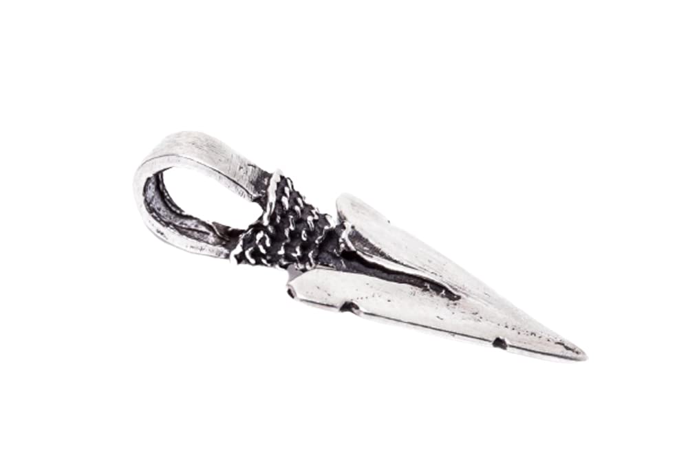 Germanenschmuck Wikinger Pfeilspitze - Kettenanhänger Silber | Amulett, Anhänger für Kette, Vikings