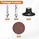 QUARKZMAN 23-teiliges Quick Change Discs Set 2 Roll Lock Schleifscheiben mit 1/4 Schaft Pad Halter 60 Körnung Oberflächenkonditionierungsscheibe für Polieren Rostentfernung