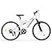 Betterdland Mountain Bike, 26 inch Outdoor Bikes,7-Speed &High-Carbon Steel Cycing Bicycles, Dual Suspension Fork for Men Women Adult, MTB Bicycle with Adjustable Ergonomic Seat White