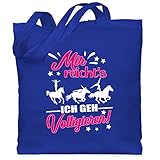 In der Farbe Royalblau und Größe Unisize genau das Richtige für dich: Voltigieren jutetasche