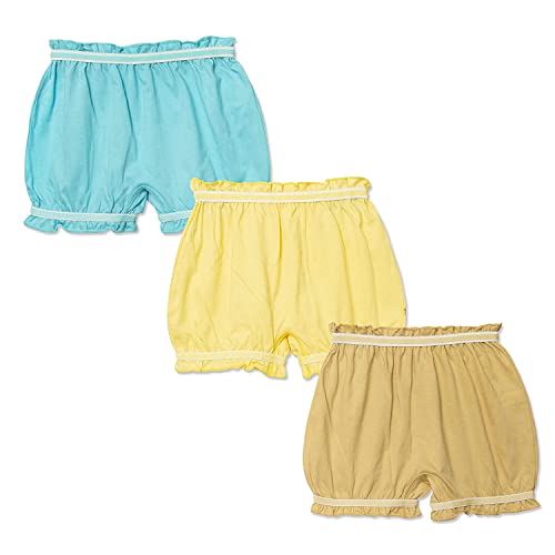 Image of Dowin Unisex 100% Cotton Bloomers | Breathable & Super Soft Underwear | Skin Friendly Innerwear Newborn Printed Boxers for Boys Girls | Organic Cotton Bloomers /Rompers (Pack of 3)