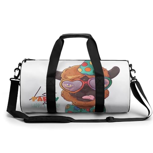 Sac de sport Alpaga Brun 45x23x23cm compact pour la gym