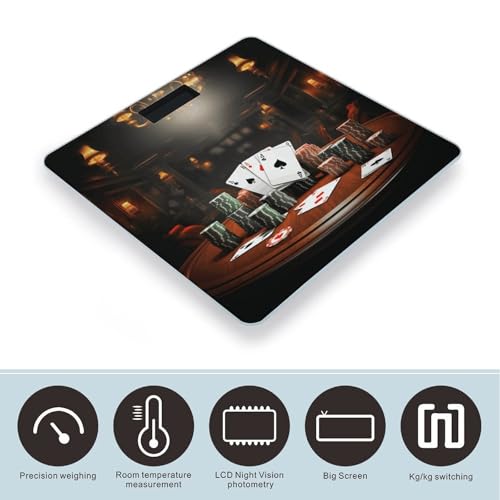 Báscula digital de baño con pantalla LCD 400 lb capacidad miniatura 3