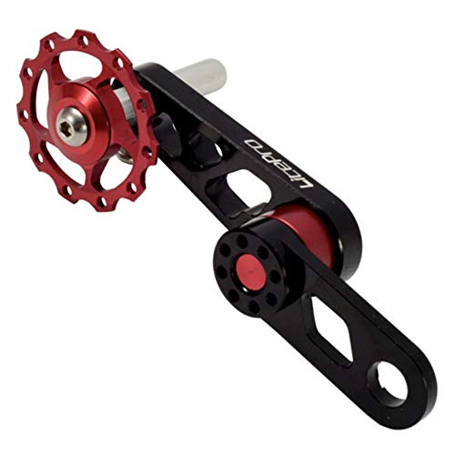ZAVAREA Stabilisateur de Chaîne de Bicyclette, Ajusteur de Vélo à Une Vitesse, Ajusteur de Vitesse Simple Pliant Tendeur de Chaîne de Bicyclette Accessoires de Remplacement de Bicyclette Cover