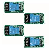 DIANN 4pcs 12V 30A 1-Channel Relay Module High Low Level Trigger with Optocoupler Isolation Load DC 30V AC 250V 30A for PLC Automation Equipment Control Industrial Control