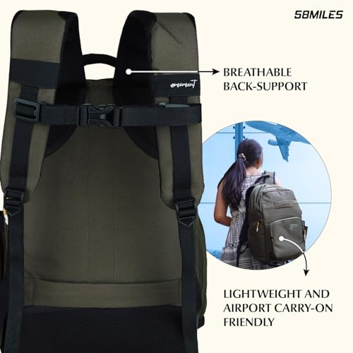 Image of Camera Bag for DSLR & Mirrorless - Professional Travel Camera Backpack - Includes Anti-Theft Zipper, Laptop Compartment, Rain Cover, Shockproof Custom Dividers, Drone, Tripod Holder - Olive