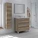 ARKITMOBEL 305070H - Mueble Lavabo Dakota, Columna de baño 2 Puertas Acabado...