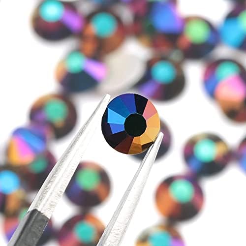 New Series Metal Purple Color Glass Flatback Rhinestones Ss16 Ss20 Ss30 Non Hot-Fix Rhinestone for Garment