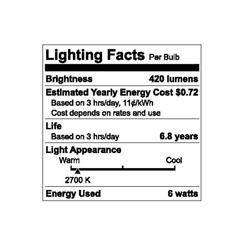 GE Lot de 3 ampoules LED MR16 de base 50 W équivalent à 2700 K Blanc chaud Culot GU10 120 V