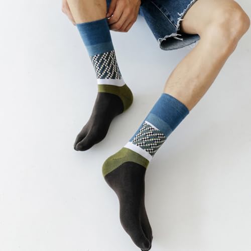 Calcetines Tabi divertidos de algodón Happyyami estilo japonés dos dedos para chanclas 5