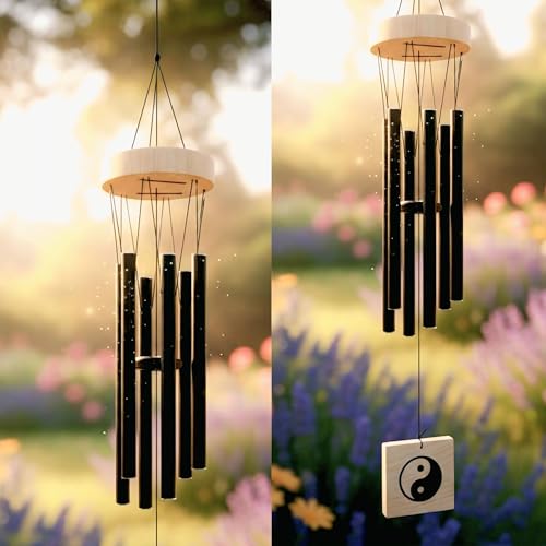 Image of 6 Pipe Wind Chimes for Home Decor | Metal Wind Chime for Balcony, Living Room, Garden & Door | Decorative Hanging with Soothing Sound