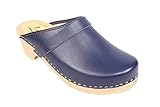 Lotta From Stockholm Torpatoffeln Swedish Clogs : Classic Clog in Blue Leather US 9 / EUR 40