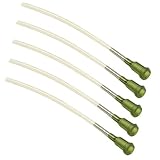 LILYS PET Reuseable Young Birds Feeding Syringe,Plastic and Perspex Material,Feeding Milk for Young Birds or Feeding Medicine for Sick Birds (Hoses for 0 Day Baby(5 pcs)) ...