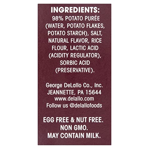 Delallo Gluten-Free Potato & Rice Gnocchi, 16Oz Box, 6-Pack #TOP4