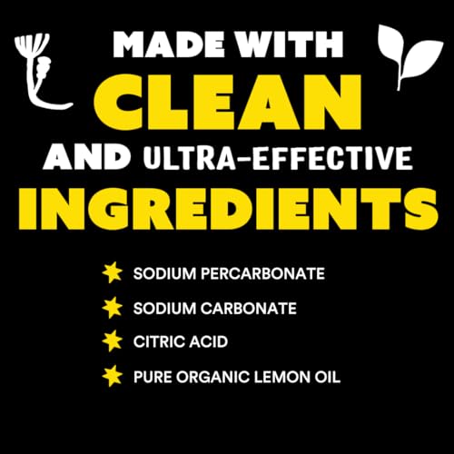 Image of Molly's Suds Oxygen Whitener | Powerful Bleach Alternative, Chlorine Free & Color Safe | Brightens Whites and Removes Stains (Pure Lemon Essential Oil - 158 oz)