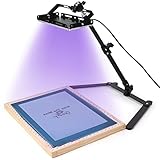 Caydo 20W LED UV Screen Printing Exposure Light and Light Stand with Instruction for Screen Printing Exposing Images and Cyanotypes