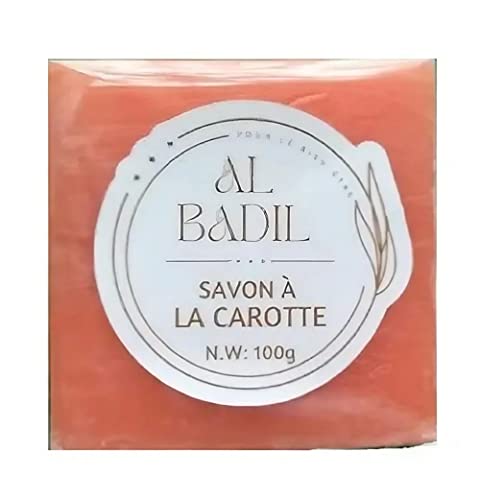 Savon à la carotte pour éclaircir la peau - Le carotène réduit l'acné, les taches brunes sur le visage, le corps, le cou, les aisselles, éclaircit les cicatrices.