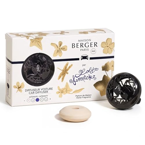 Maison Berger Diffuseur Voiture Parfumé – Clip Métal 4,5 cm avec Recharge Incluse, Fabrication Française – Clip Grille Aération – Jusqu’à 4...