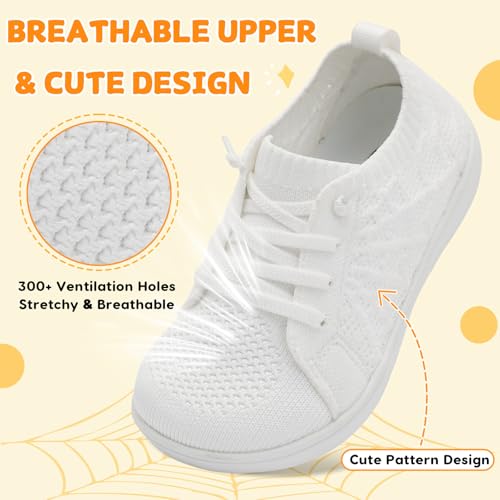 Image of JOINFREE Toddler Shoes Girls Boys Wide Barefoot Shoes Minimalist Walking Sneakers Zero Drop Slip on Tennis Shoe Breathable Naturally Flexible