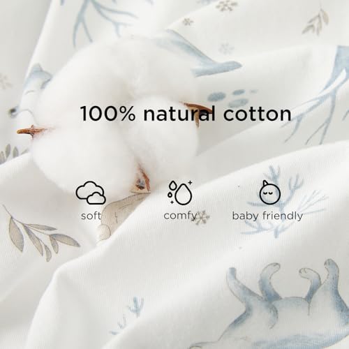 Image of Duomiaomiao 2 Pack 0.5 TOG Toddler Sleep Bag 24-36 Months 100% Cotton Lightweight Baby Sleep Sack with Feet, Breathable Comfy Toddler Wearable Blanket