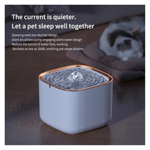 Fuente de Agua Automática para Gato 3L con Luz LED USB miniatura 6