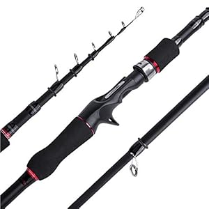 hengel Carbon Fiber telescopische hengel Ultralight M Vermogen Spinning casting Hengel for de zee en Fleshwater-2,4-Casting Hengel (Size : 2.1m-Casting)