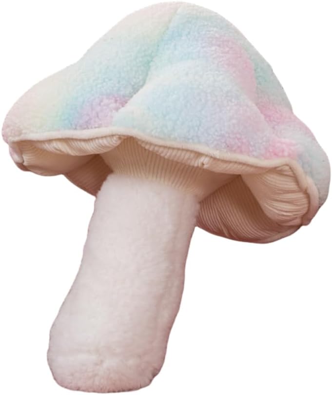 12.5 Inches Mushroom Shaped Throw Pillow, Children's pillow plush toys,Soft Mushroom Decorative Pillows Cute 3D Shaped Cushion for Couch Sofa Bed Chair The Perfect Boy,Girl Gift. (Illusion Blue)