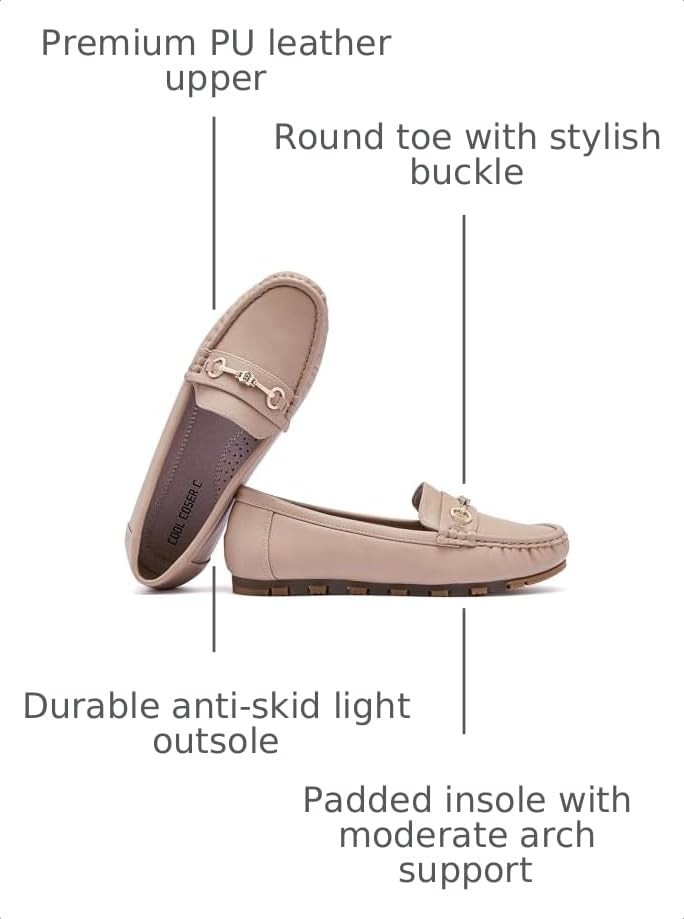 Image of Women's Loafers Casual Slip on Flat Shoes Womens Penny Loafers Moccasions Comfort Dressy Work Shoes