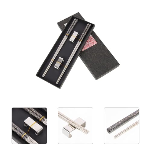 Palillos de acero inoxidable con superficie pulida espejo PRETYZOOM 7