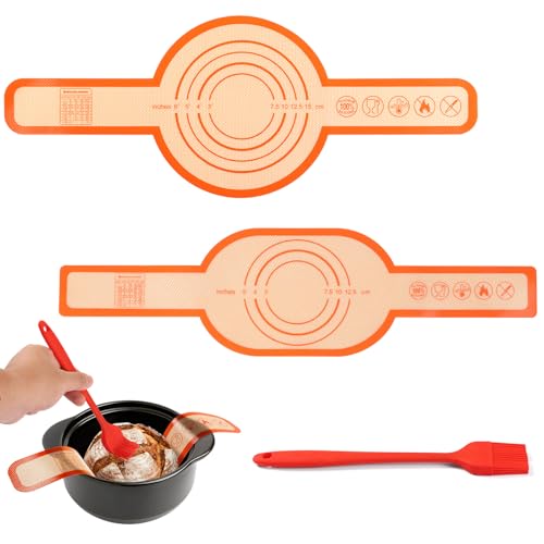 Consejos para Comprar Paños y alfombrillas los más recomendados. 42 3PCS Tapete de Silicona para Hornear KINGTLE Eslinga de Pan de Silicona para Horno con Cepillo para Aceite de Cocina Antiadherente,Alfombrilla para Hornear Resistente al calor para...