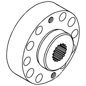 White Oliver Mpl Moline Tractor PTO Drive Hub That Bolts to flywheel Part No: A-303068277, AM30-3068277, HD3068277, 163904AS, 3068277N, 30-3068277, 101803AS, KS633A